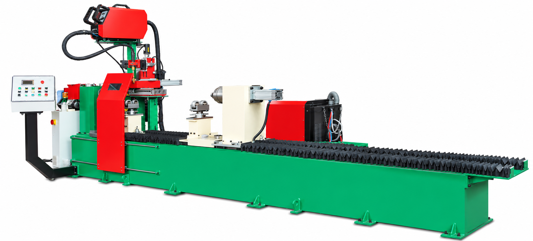 Hydraulic cylinder welding automation system